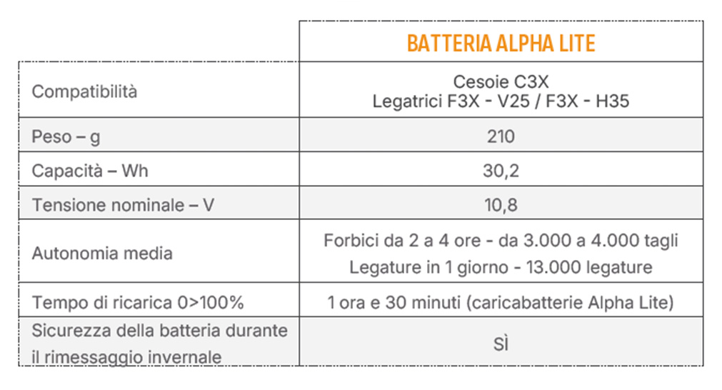 Caratteristiche tecniche F3X V25 e H35
